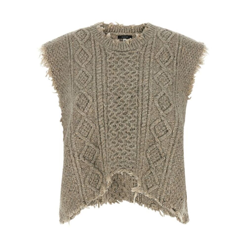 R13 Gray Wool Sleeveless Women's Jacket